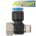 PU HOSE FITTING TEE 8MM X 1/8'F X 1/8'M